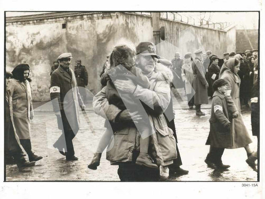 Steven Spielberg on the sets of Schindler's List