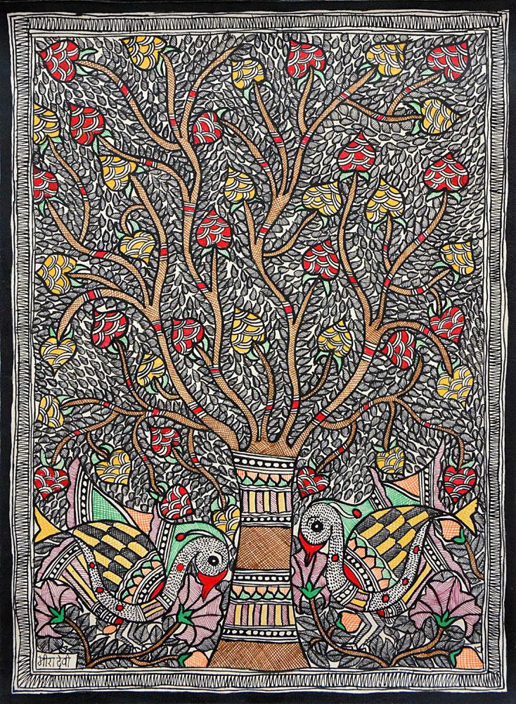 Local Tribal Artist-Traditional Art-Madhubani-7