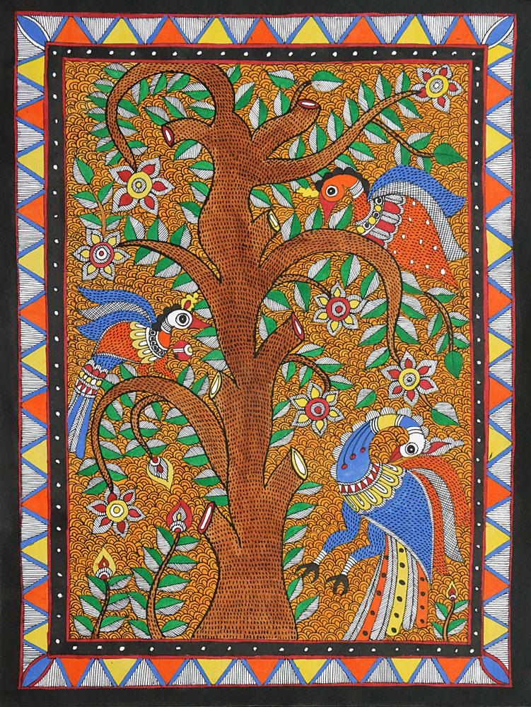 Local Tribal Artist-Traditional Art-Madhubani-22