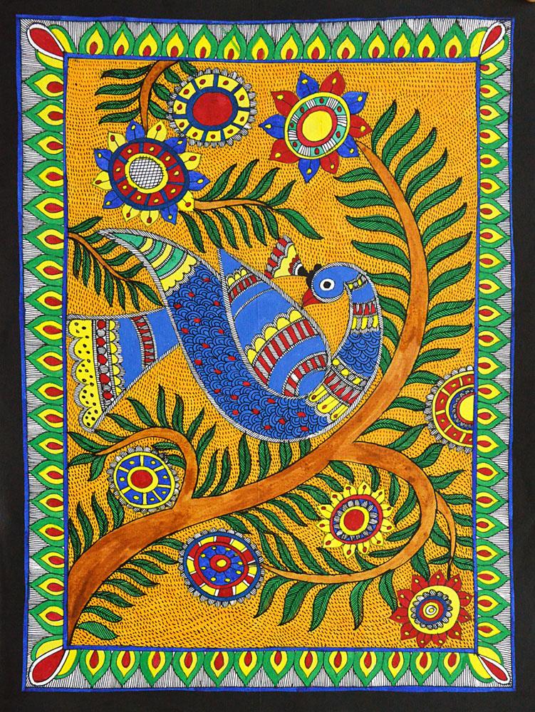 Local Tribal Artist-Traditional Art-Madhubani-23