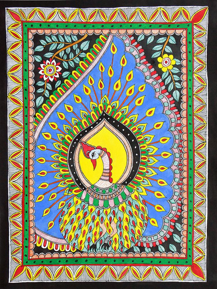 Local Tribal Artist-Traditional Art-Madhubani-24