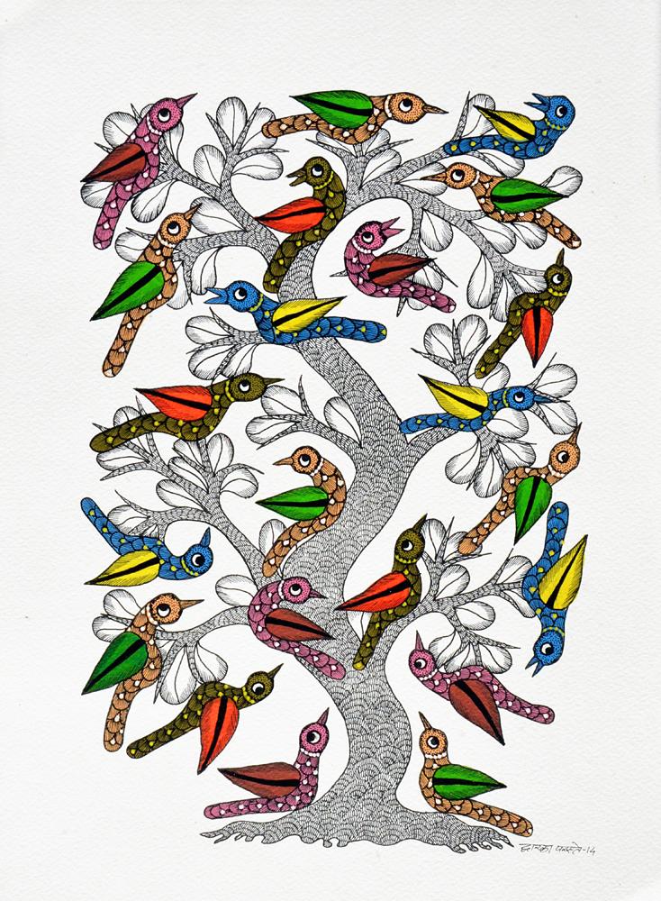 Dwarka Paresh-Traditional Art-Gond Painting-6