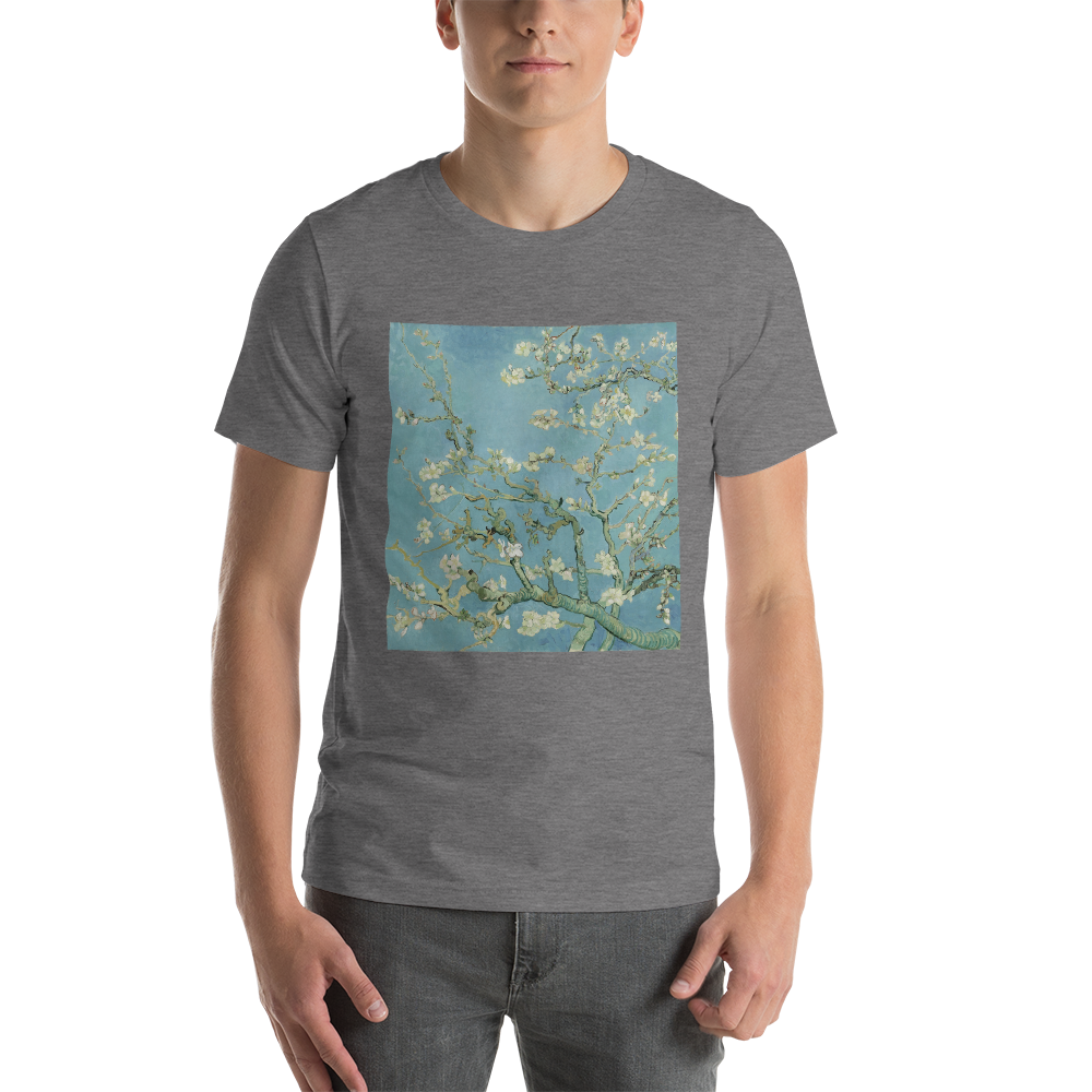 Almond-Blossoms-Cotton-Art-Tee-For-Men