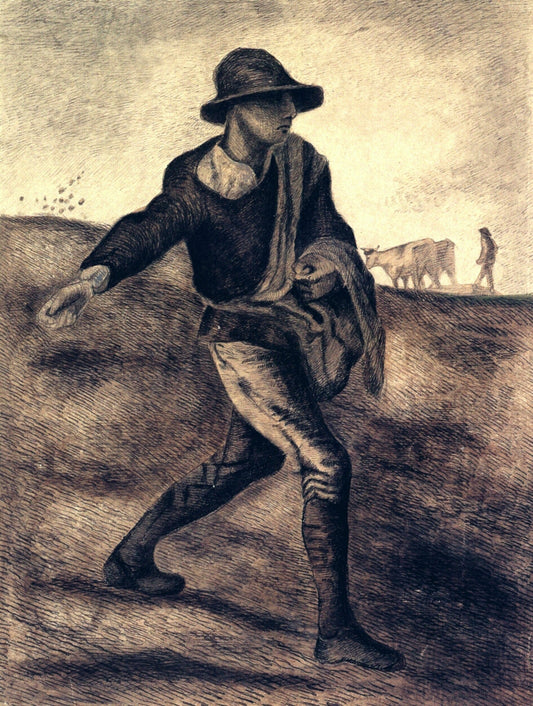 A Sower (after Millet), 1881