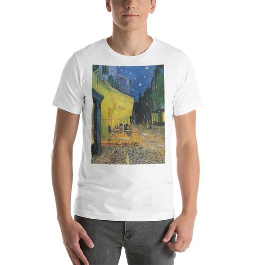 Cafe-Terrace-At-Night-Cotton-Art-Tee-For-Men