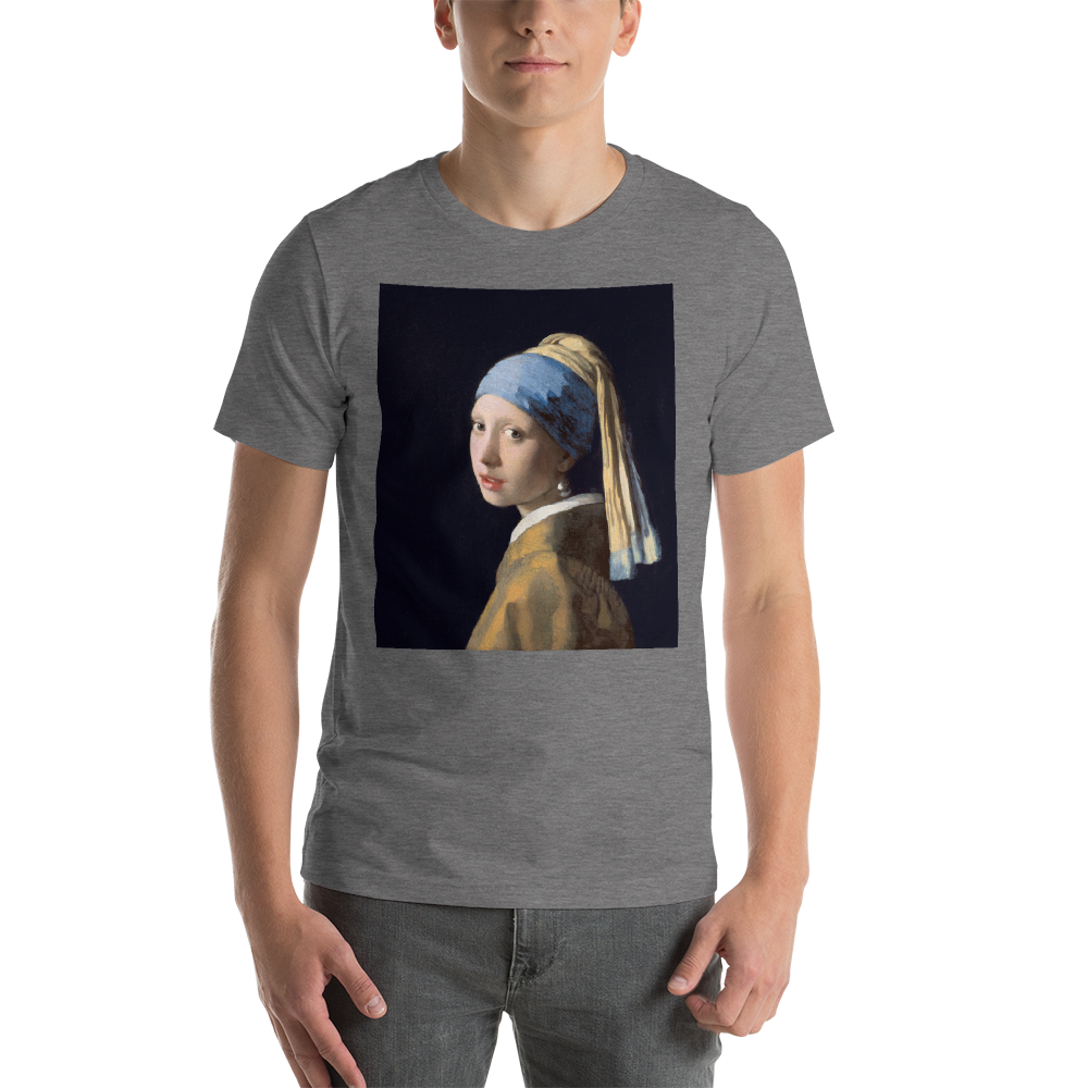 Girl-With-A-Pearl-Earring-Cotton-Art-Tee-For-Men