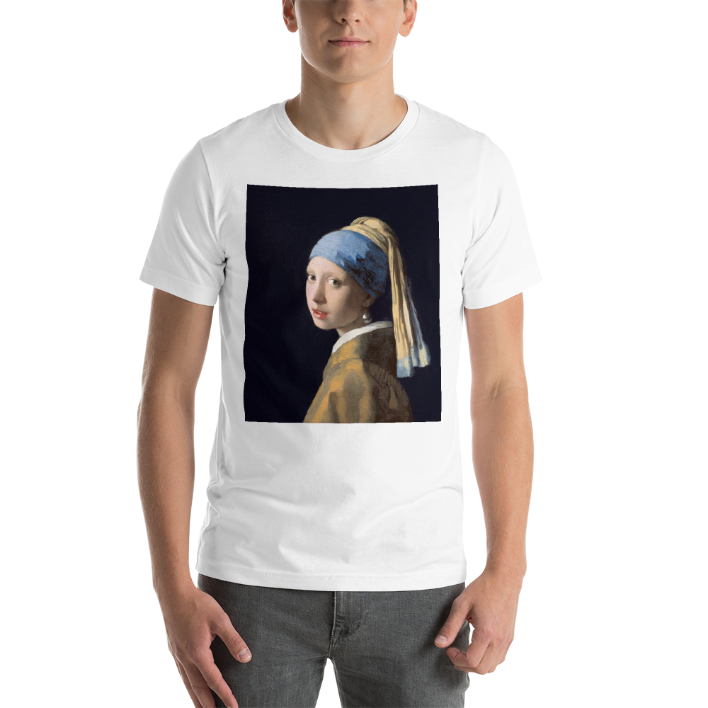 Girl-With-A-Pearl-Earring-Cotton-Art-Tee-For-Men