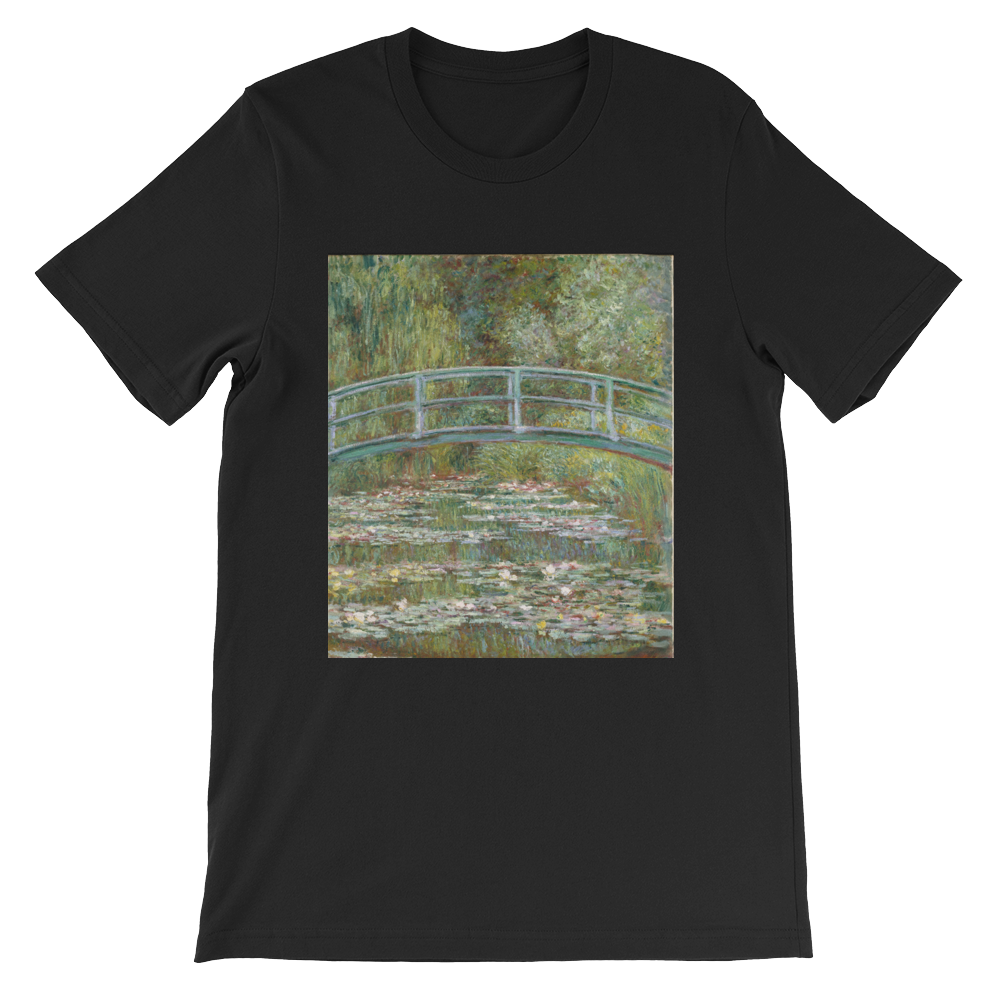 The-Water-Lily-Pond-Cotton-Art-Tee-For-Men