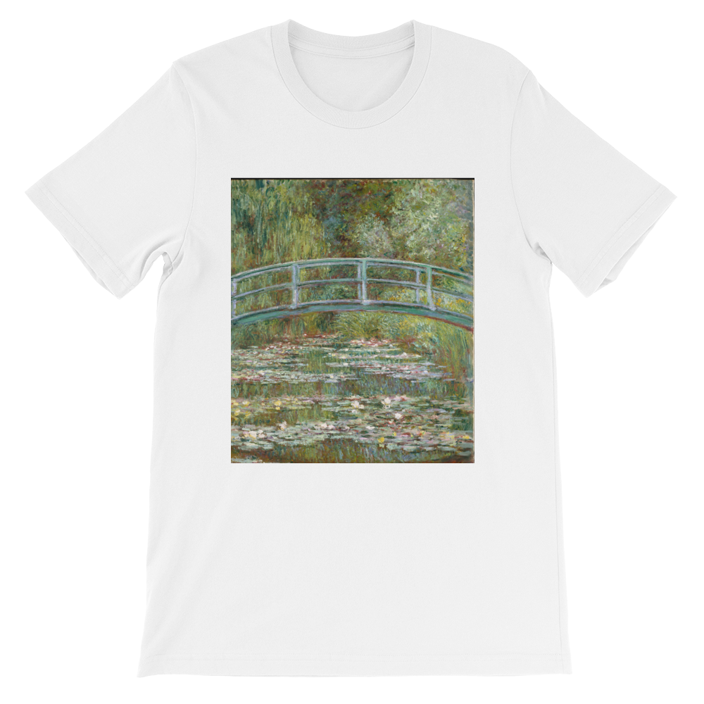 The-Water-Lily-Pond-Cotton-Art-Tee-For-Men