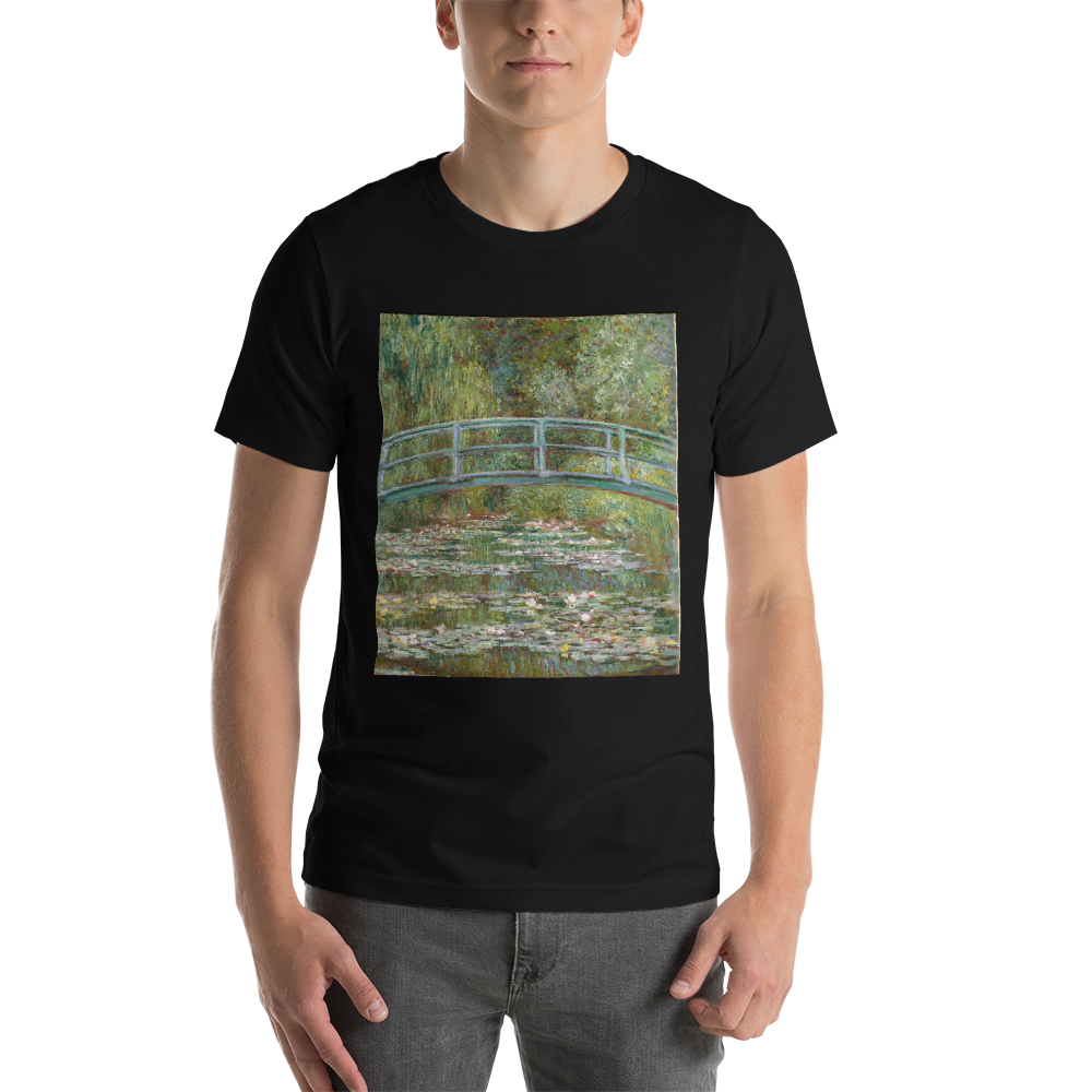 The Water Lily Pond Cotton Art Tee For Men