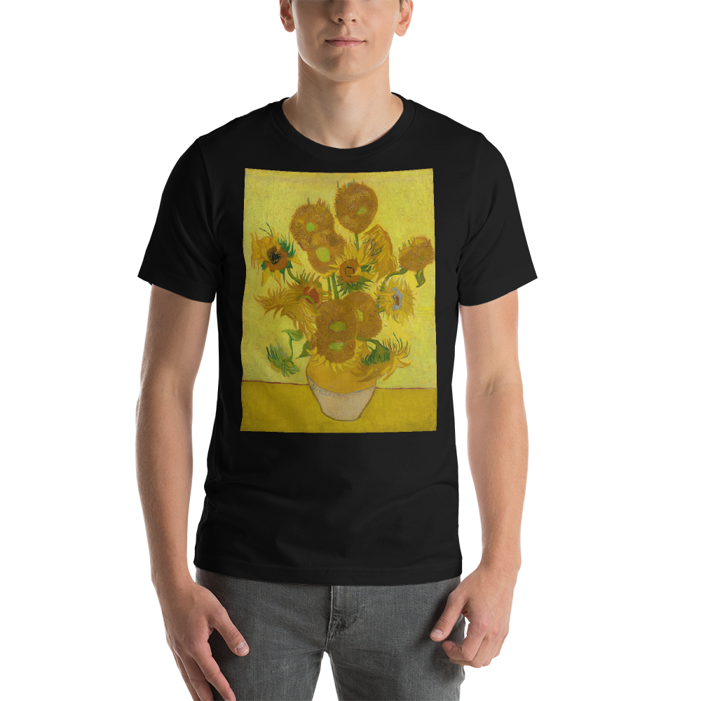 Sunflowers-Cotton-Art-Tee-For-Men