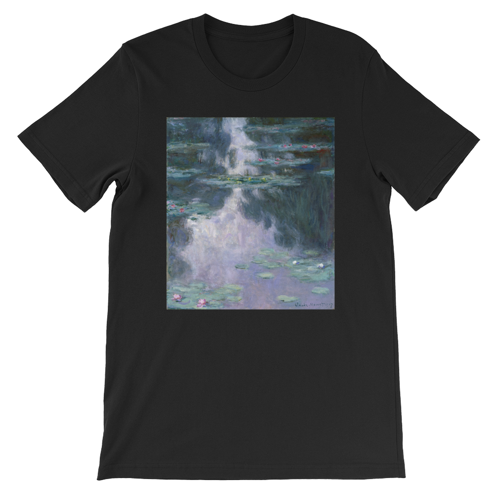 Water-Lilies-Cotton-Art-Tee-For-Men