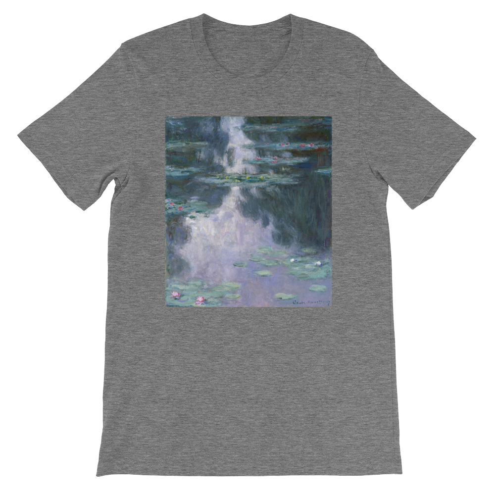 Water-Lilies-Cotton-Art-Tee-For-Men