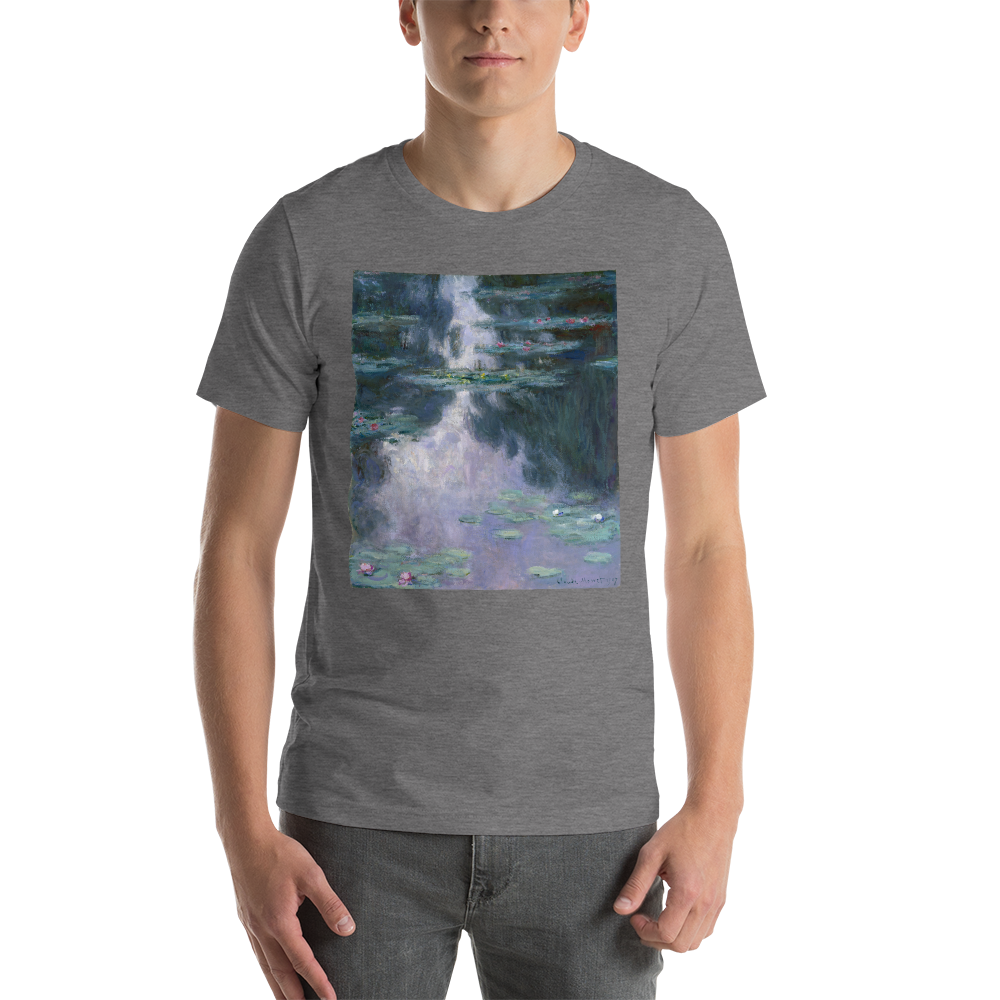 Water-Lilies-Cotton-Art-Tee-For-Men